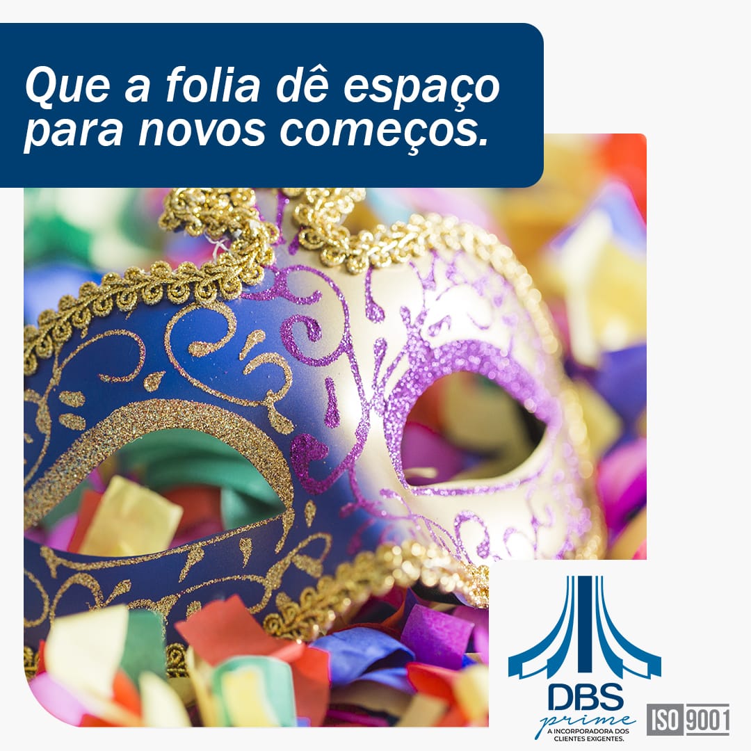 Carnaval é tempo de alegria, celebração e novos começos.